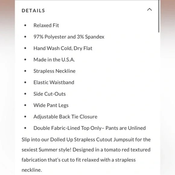 VICI Dolled Up Wide Leg Open Back Cut Out Strapless Black Jumpsuit Size L - Picture 9 of 11